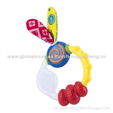 Silicone Baby Teething Toy with Various Styles, Dishwasher and Freezer Safe